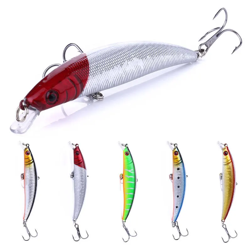 1 Uds 9cm 8,5g colgar Minnow Señuelos de Pesca cebo duro Artificial Pesca Wobbler para Lucio Jerkbait Swimbait Accesorios - imagen 5