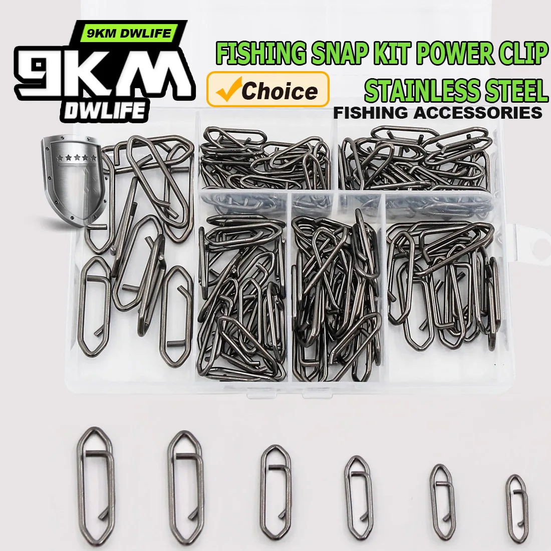Clips de cambio rápido 9KM para pesca en agua salada - imagen 5