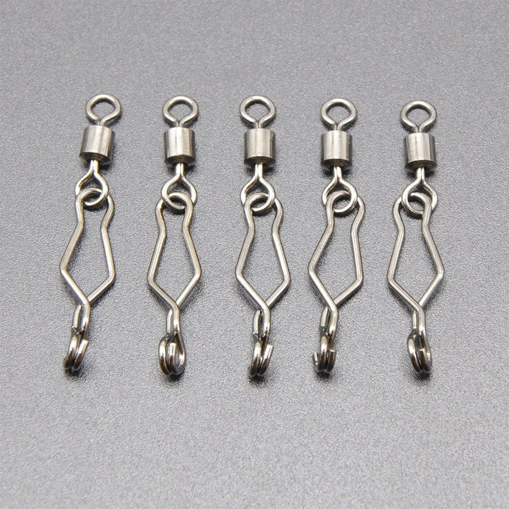 30 Uds. Clips de velocidad de pesca de cambio rápido, alta resistencia, resistente a la corrosión, gancho de señuelo de agua salada de alta resistencia - imagen 5