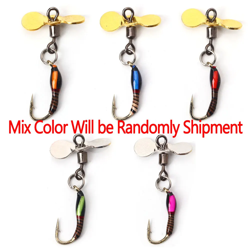 Bimoo-señuelos para insectos naturales, anzuelos para moscas, hélice de pesca con mosca, anzuelo de lentejuelas, trucha, epoxi, ninfa, Midge, señuelo de pesca con mosca - imagen 5