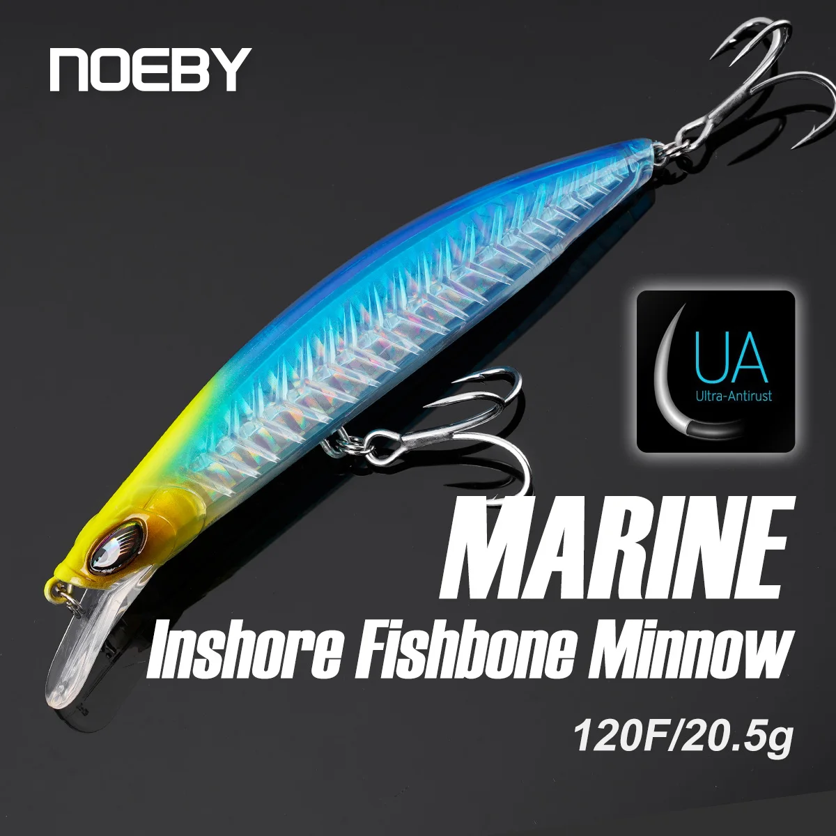 Noeby Minnow Señuelo Flotante para Pesca Costera Cara Plana