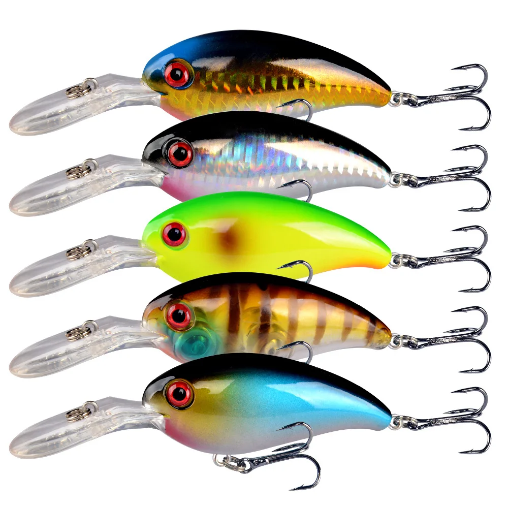 Wobbler Crankbait con ojos 3D – Señuelo para lubina y lucio