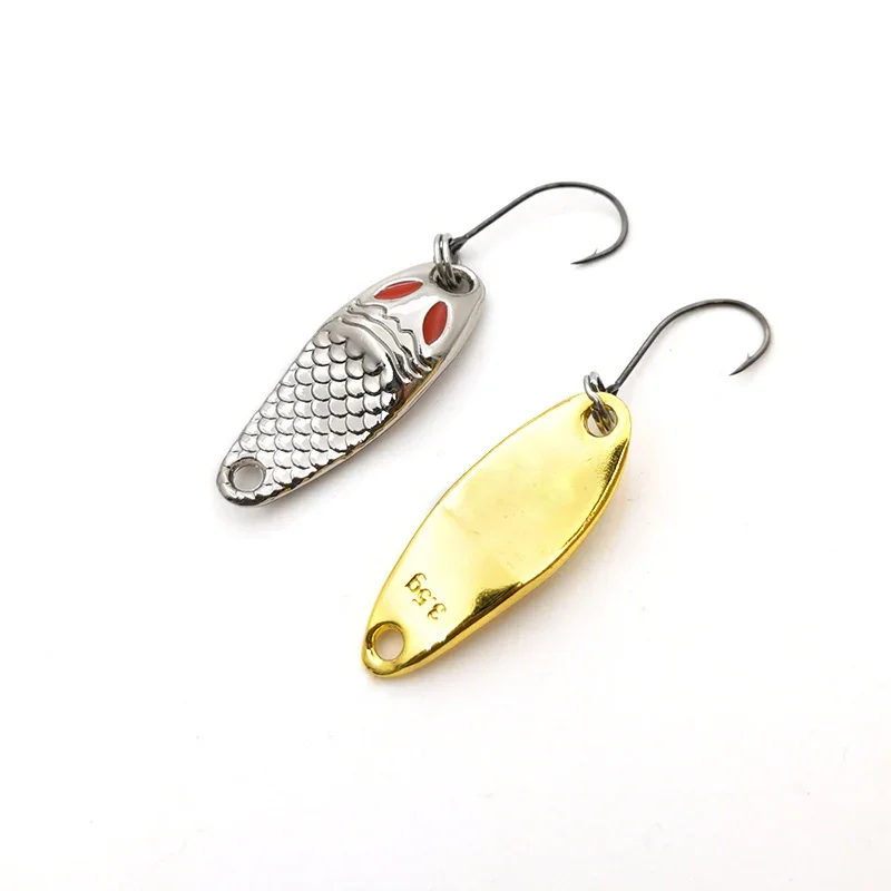 Nuevo 1 Uds señuelo cuchara Señuelos de Pesca Pesca Wobblers Spinner cebos Shads lentejuelas Metal jigging para Pesca de carpa Topwater Isca Bass - imagen 3