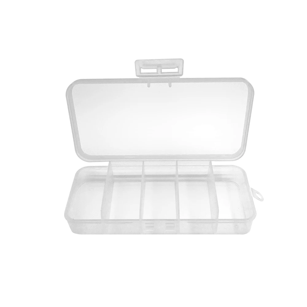 ESFISHING Cajas de aparejos de pesca Caja de almacenamiento de anzuelos de 6 sector Caja de compartimentos Señuelos de peces Soporte de almacenamiento de plástico Accesorios de pesca - imagen 5