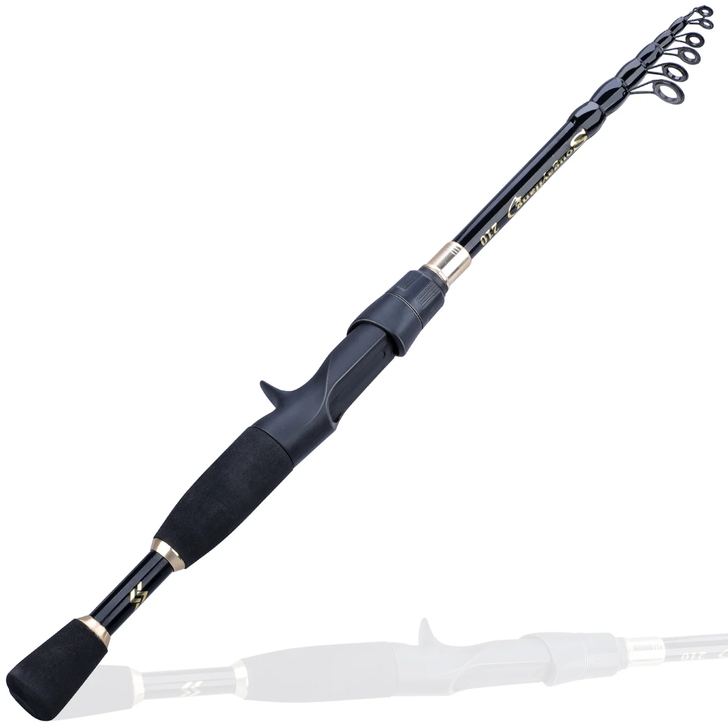 black casting rod