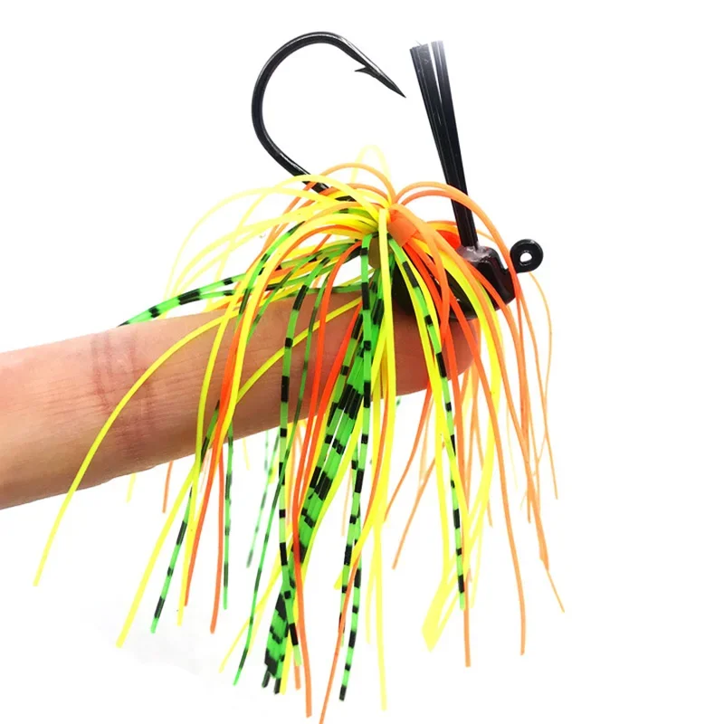 1 Pc anzuelo cebo 7g 10g 14g cebos giratorios señuelo de pesca sin malezas Buzzbait Wobbler para lubina Pike Walleye pez Chatterbait aparejos - imagen 5