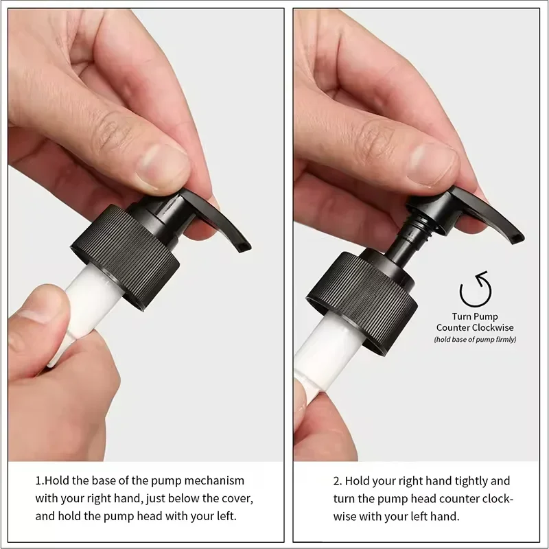 Dispensador de jabón líquido negro mate, champú acondicionador rellenable, contenedor de loción corporal para suministros de baño y Hotel, 300/500ML - imagen 3