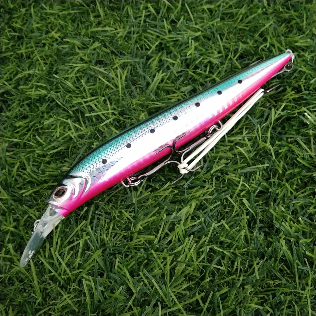 Noeby Minnow-señuelo de pesca duro, 135mm, 41g, Wobblers que se hunden, acción de trucha, lubina, aparejos de pesca de agua salada - imagen 3