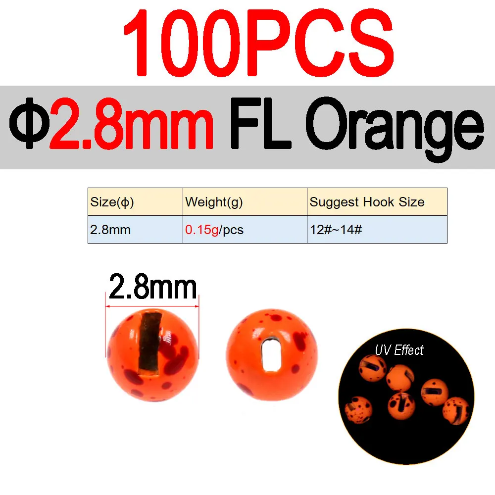 2.8mm FL Orange 100
