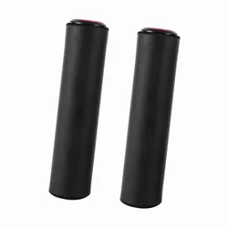 1 par de cubiertas de silicona para mango de bicicleta, empuñadura de manillar ergonómica a prueba de golpes, súper ligera con tapones finales, empuñaduras de ciclismo