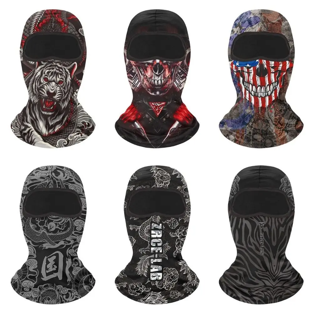 Pasamontañas ligero y transpirable para motocicleta, máscara de cara completa a prueba de viento, secado rápido, capucha para casco de bicicleta - imagen 2