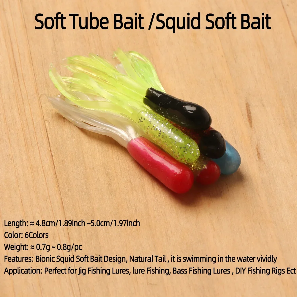 Bimoo Cebo de Calamar Suave para Jig Head – Atrapa Bass y Crappie - imagen 2