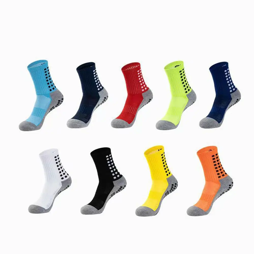 Calcetines deportivos antideslizantes de silicona para hombre y mujer, medias de agarre para fútbol y baloncesto, novedad - imagen 2