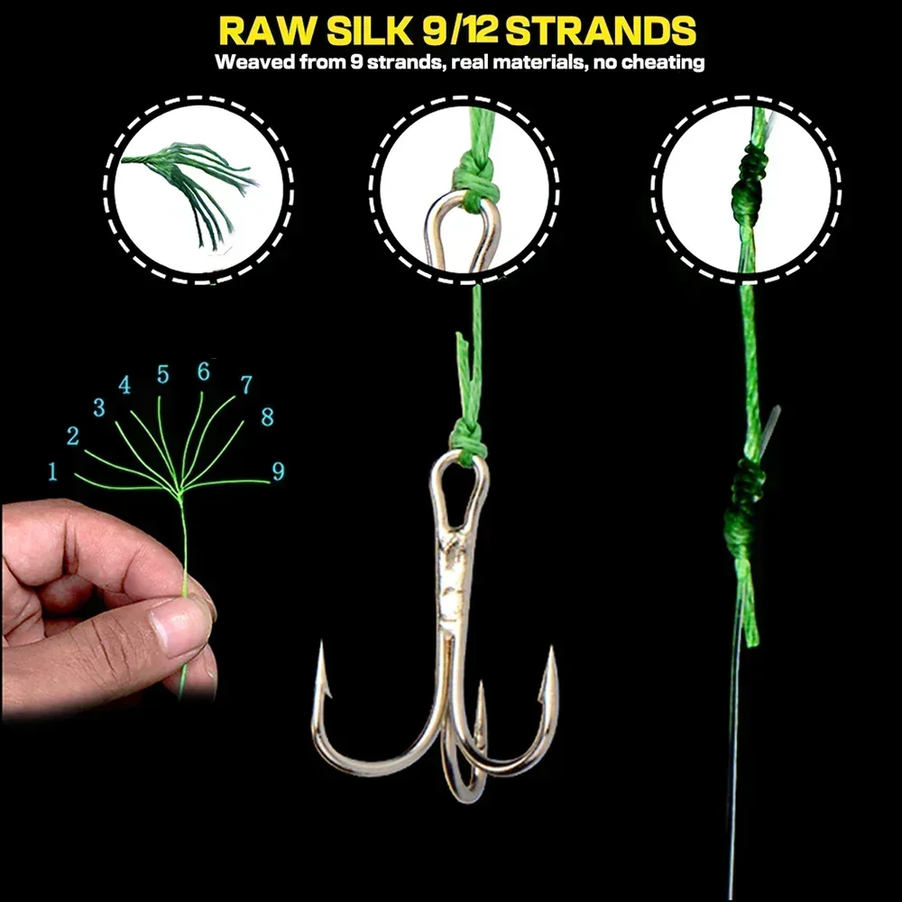 Línea de pesca de marca JOF 9 1000M multifilamento 100% tiro largo PE trenzado señuelo de pesca línea de PE trenzada suave y resistente al desgaste - imagen 5