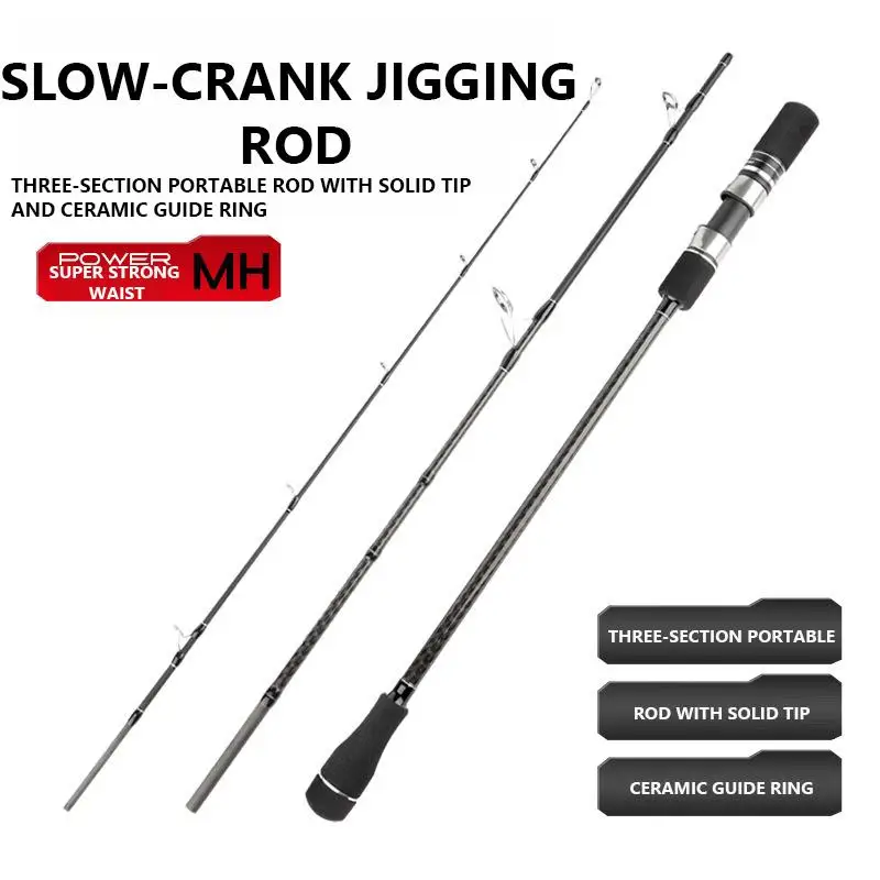 Caña Jigging agua salada Mavllos Star Sea – MH portátil barco