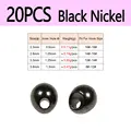 20pcs Black Nickel