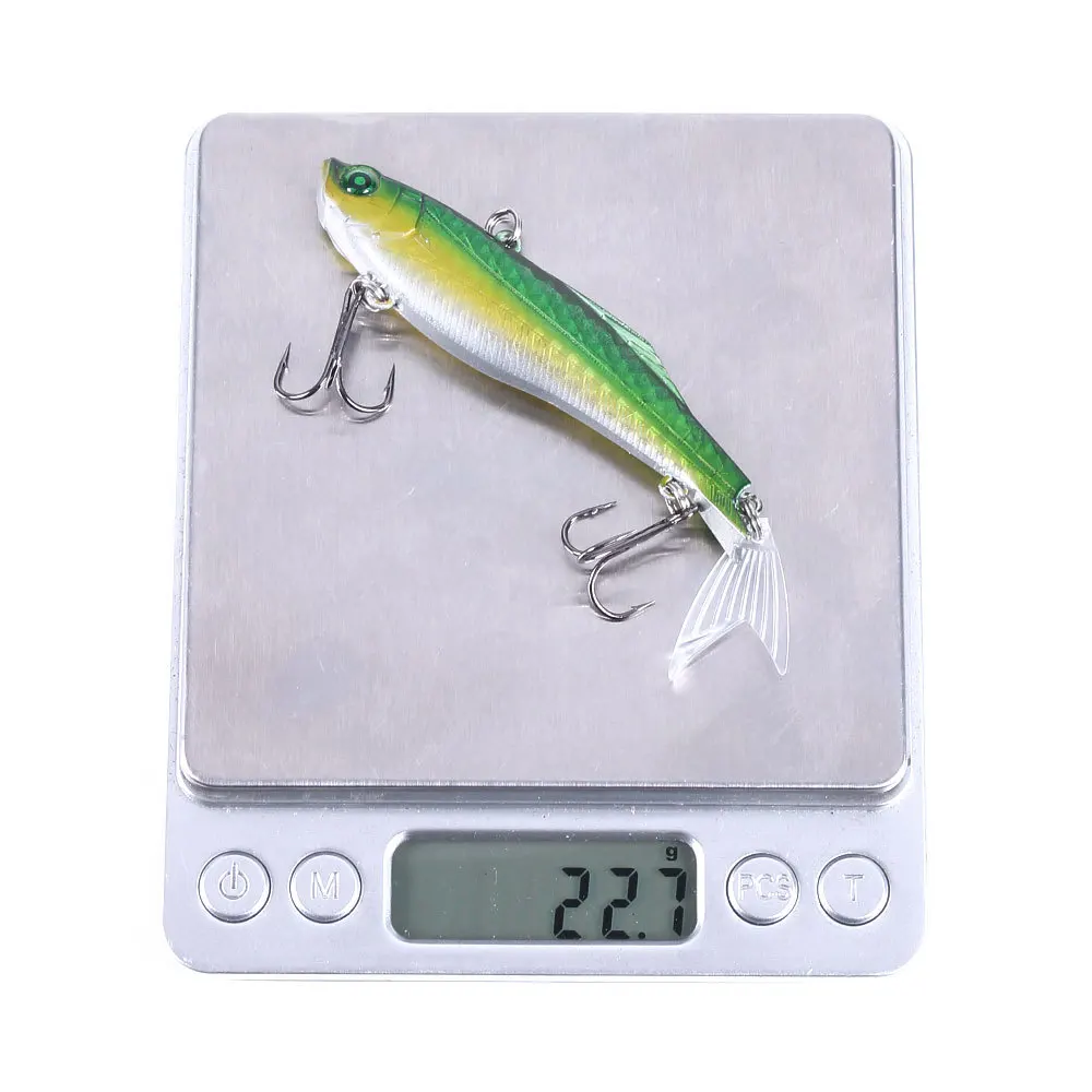 Señuelo VIB que se hunde, 1 Uds., 8cm, 22,5g, sin bola sonajero, Wobbler Artificial, cebo duro sin labios, Crankbait, cascabel, aparejos de pesca - imagen 5