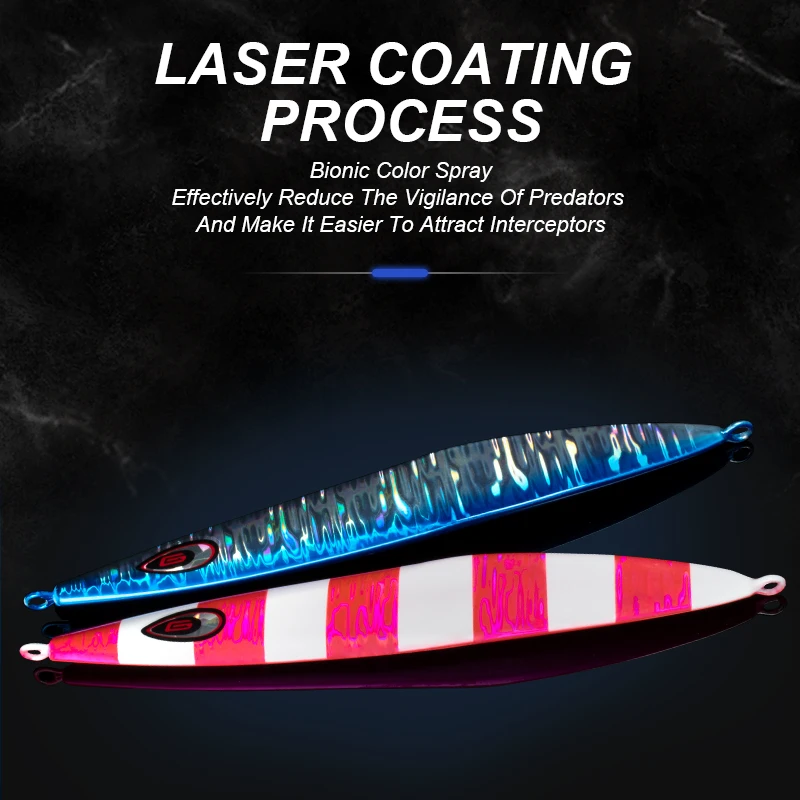 OBSESSION J26 270g 350g 450g cebo de pesca de aguas profundas de hundimiento lento señuelo de cuchara de agua salada brillo Metal cebos de plantilla lenta mar-bream Jigs señuelos - imagen 4