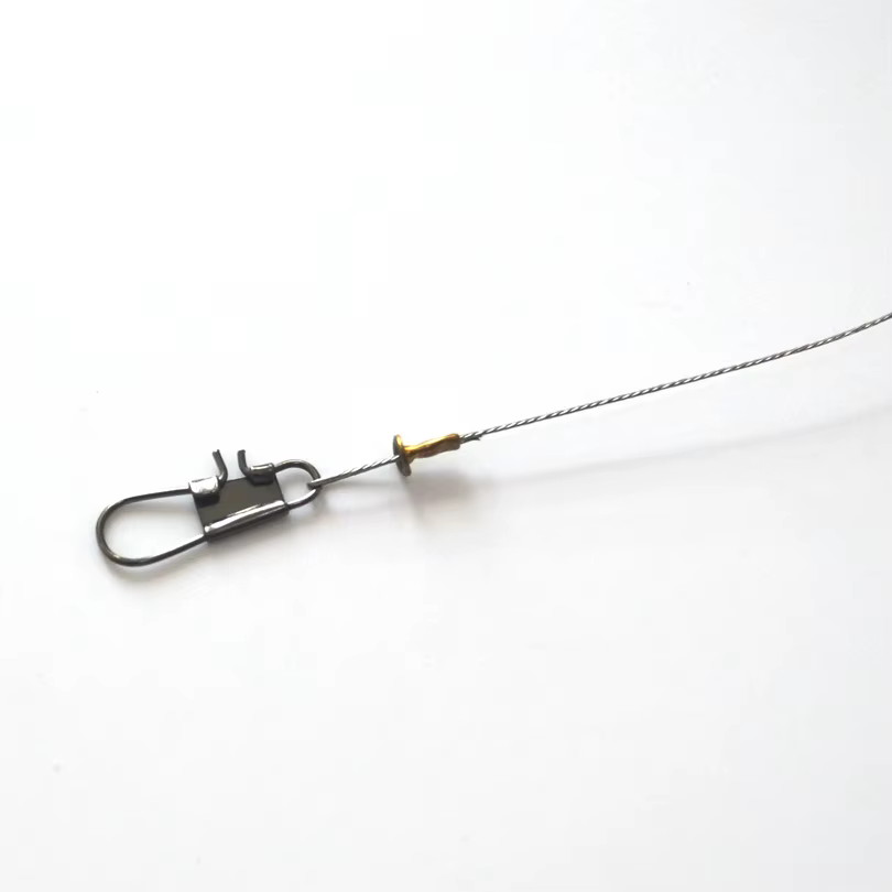 MNFT Juego 5 anzuelos con giro y 4 cables de acero antibobinado - imagen 5