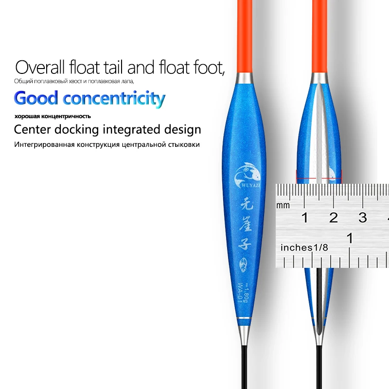 3 uds flotadores de pesca + 1 ganchos de bolsa + 1 asiento de boya cola hueca Nano boya llamativa herramientas flotantes de agua dulce accesorios de aparejos - imagen 3