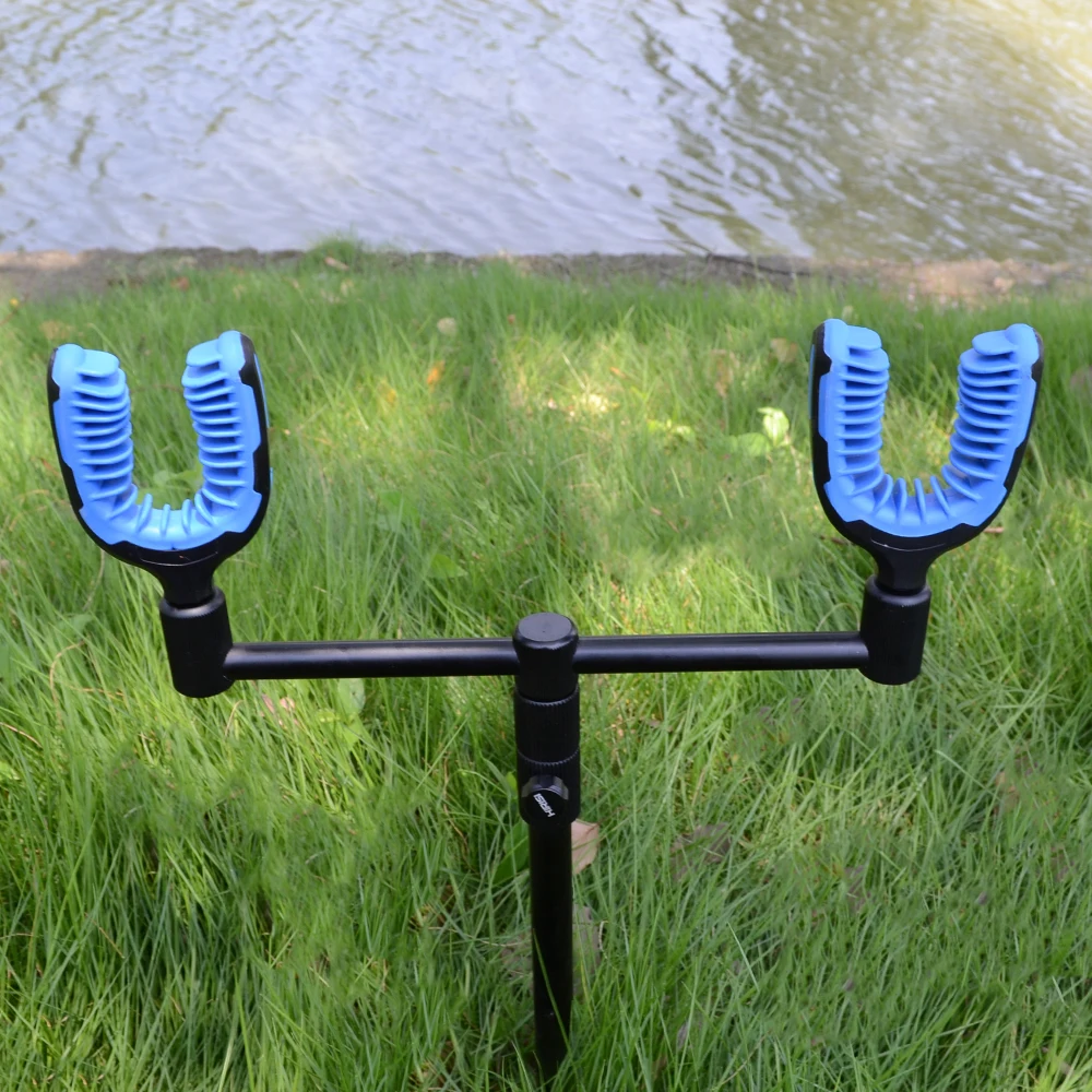 Hirisi-caña de pescar de carpa, cabezal de descanso, pinza de goma para alarma de pesca y barra de zumbido, soporte para caña de pescar, accesorios de pesca AC131 - imagen 5