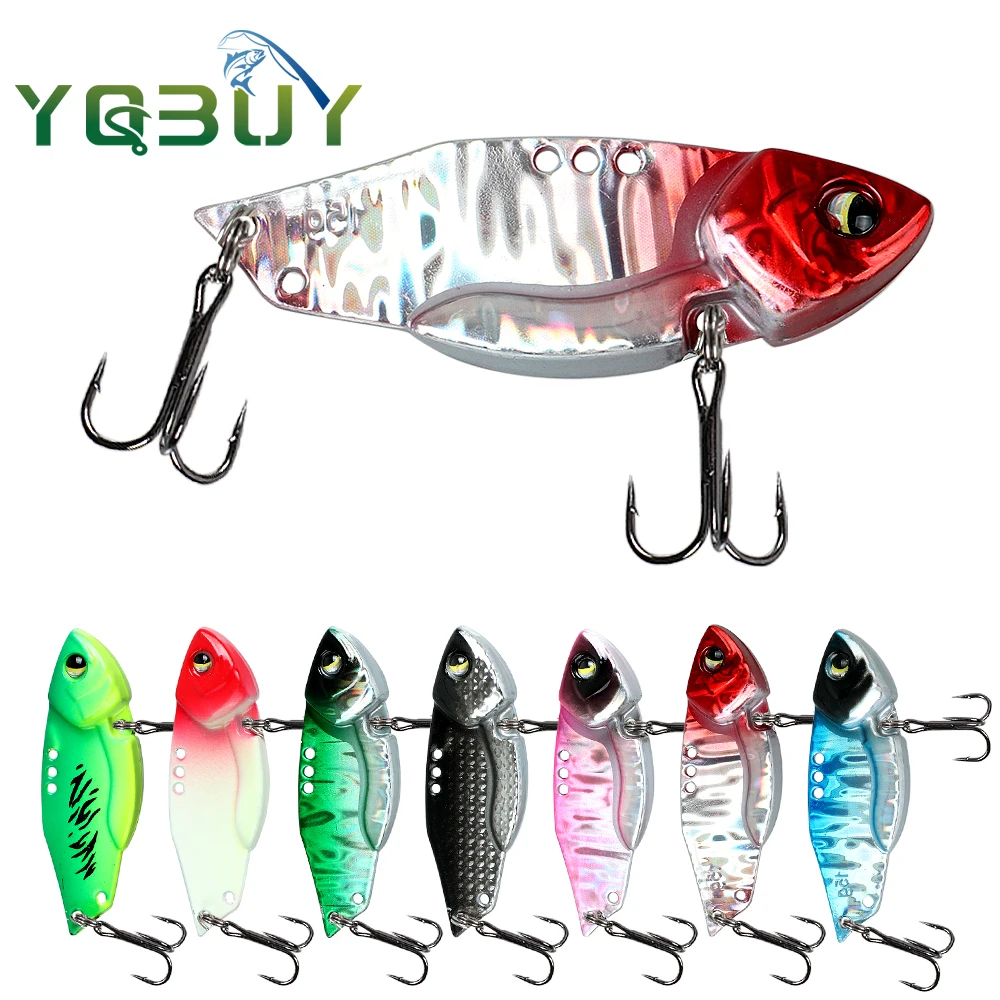 Señuelo VIB de pesca, 5g/7g/10g/15g, cuchara giratoria de Metal, hoja Crankbait Swimbait para lubina, cucharas de Jigging de fundición larga - imagen 4