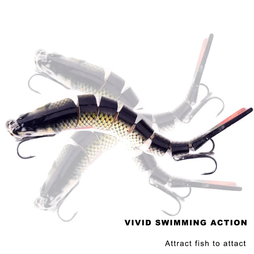 1pcs 14cm 27g Sinking Wobblers 8 Segments Fishing Lures Multi Jointed Swimbait Hard Bait Fishing Tackle For Bass Isca Crankbait - imagen 5