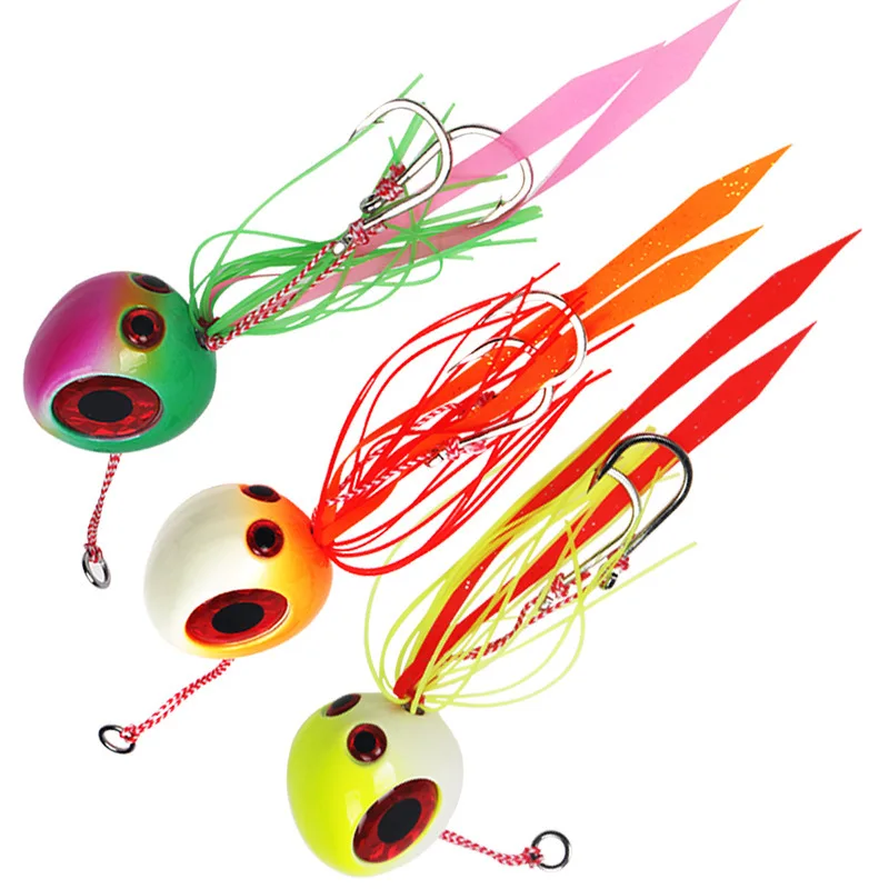 Inchiku Jigging Lures 200g 150g 120g 100g Sliding Kabura Japan Squid Jigs Saltwater Fishing Hrad Bait Assist Hook