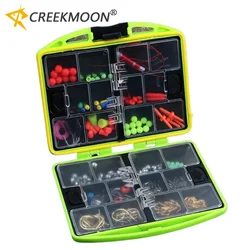 1 Juego de 184 Uds., 24 tipos de accesorios de pesca en roca, conjunto combinado, caja de equipo de pesca en el mar, conveniente y práctico, adecuado para peces de mar