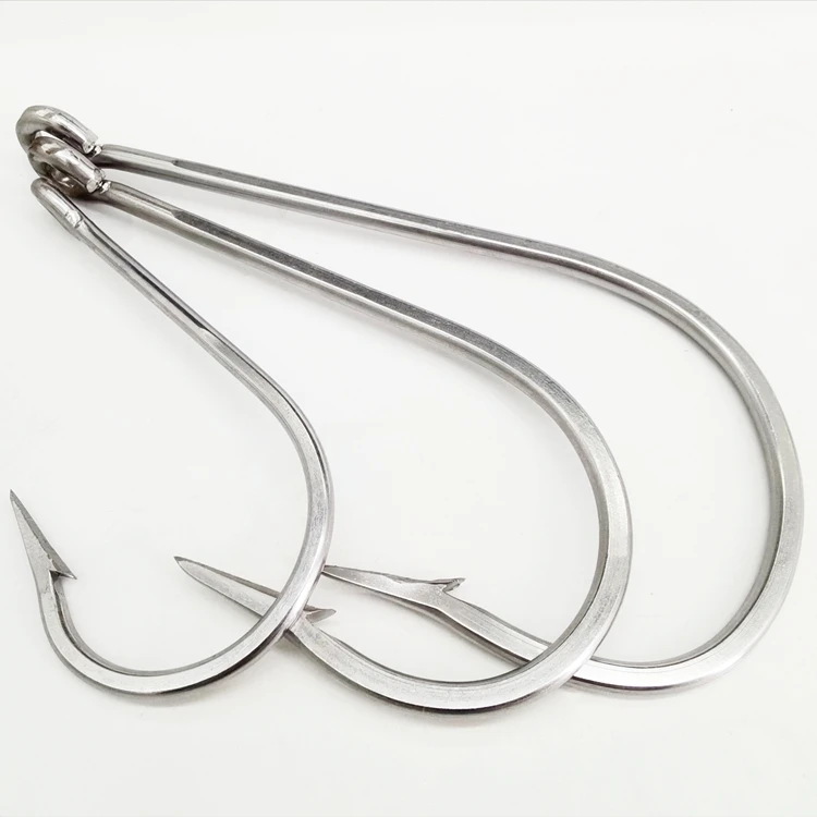 Anzuelo de pesca de acero de alto carbono, herramienta de 5 piezas, gran tamaño, tiburón, grouper gigante, accesorios de agua salada - imagen 5