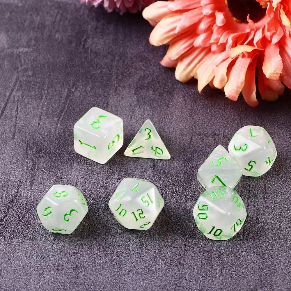 Dados poliédricos de acrílico para juegos de mesa y números - imagen 4