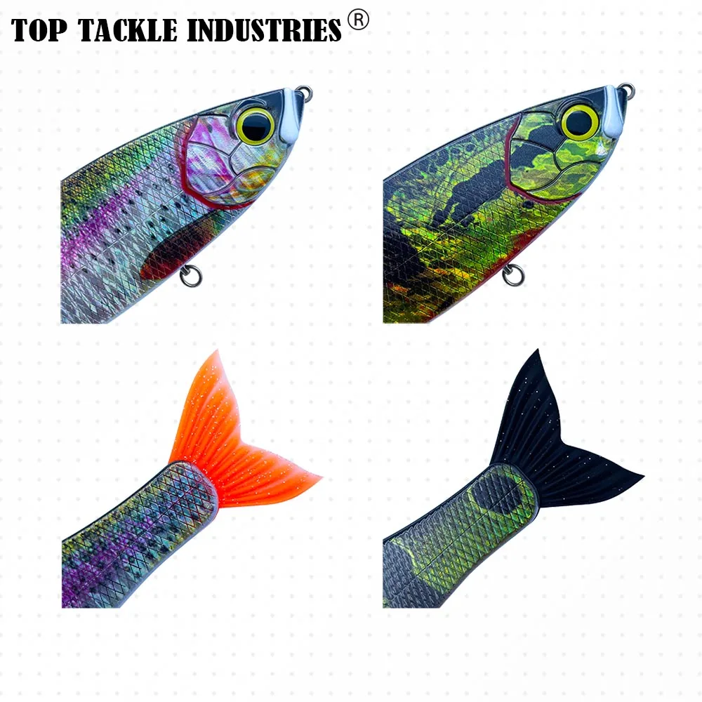 1 Uds cebo de natación 200mm76,5g/240mm124g giro de 360 grados señuelo de pesca cebo articulado hundimiento lento sección Topwater lubina - imagen 5