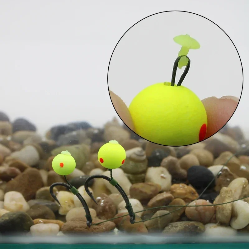 Aparejos de pesca de carpa, 5 uds., parada de pelo con gancho, Boilies emergentes, aparejo de pelo para carpa, accesorios para alimentador de pesca - imagen 3