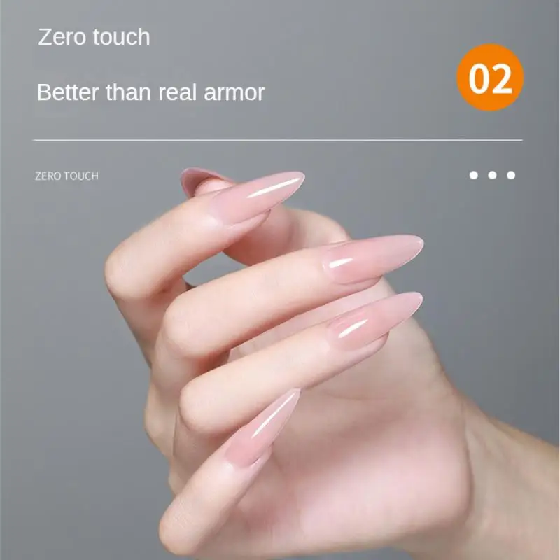 Extensión de uñas sin huellas, pegatinas cuadradas de larga duración para uñas cortas, herramientas de manicura, 300 unidades - imagen 5