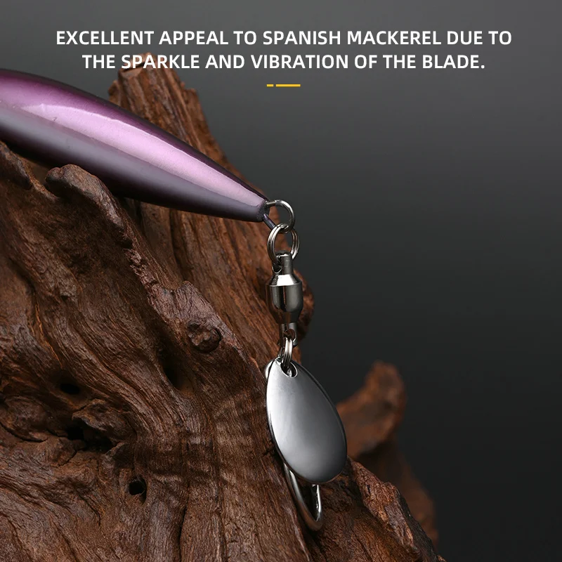 BLUX Blade Shotel Casting Jig 30g 40g 60g cuchara de Jigging de Metal caballa española bajo fuera de la costa cebo Artificial aparejos de agua salada - imagen 5