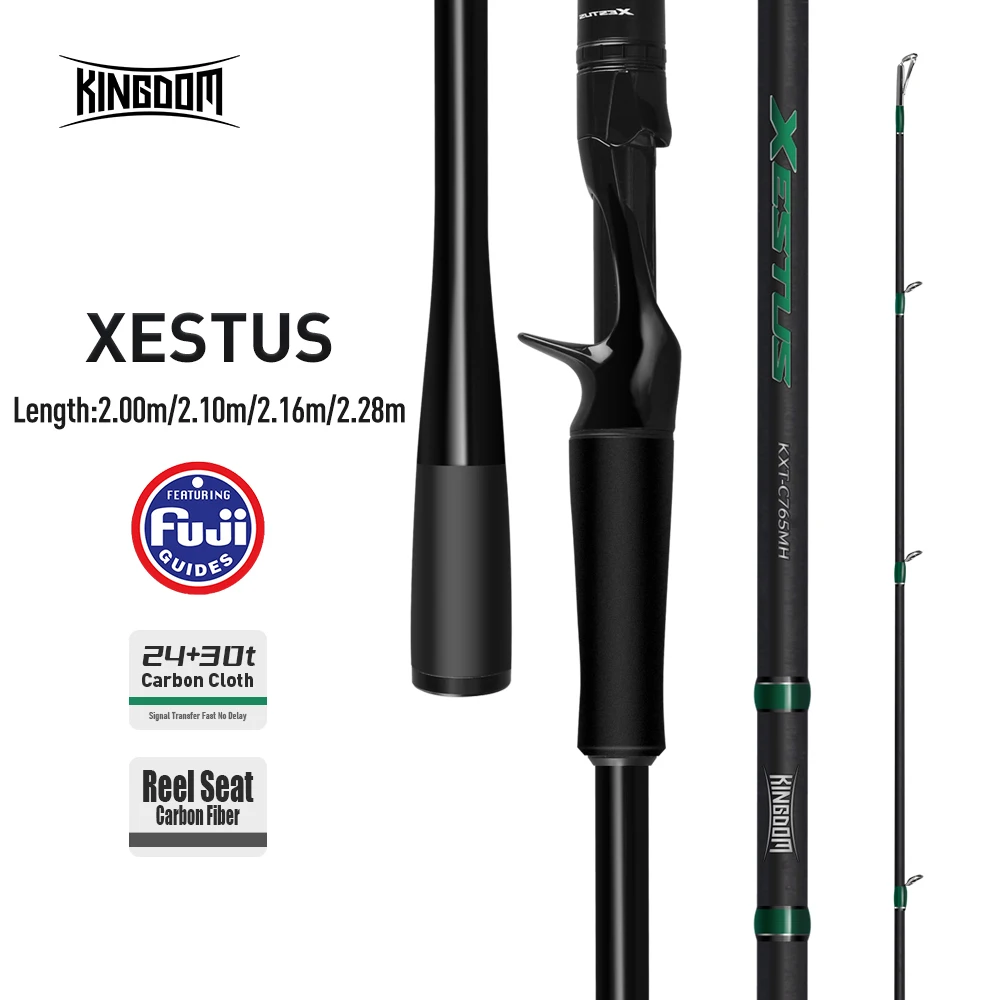 Caña de pescar viaje Kingdom Xestus – 5 secciones carbono FUJI