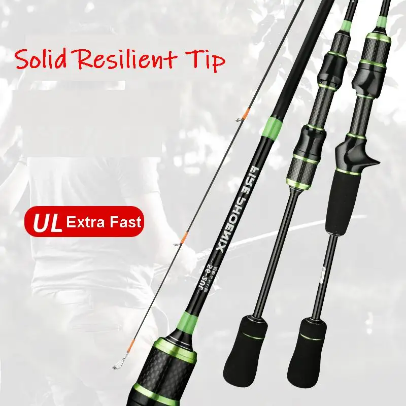 Caña spinning ultraligera ZZ279A – Punta maciza 1,5-1,8 m para señuelos