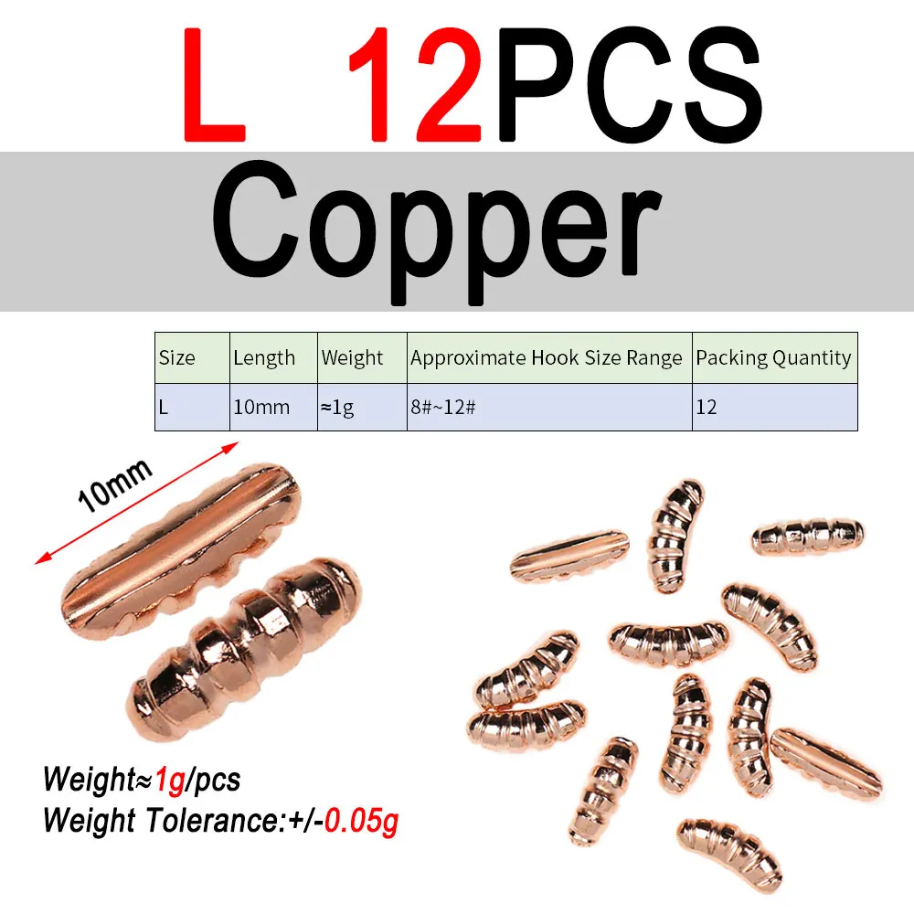 L 12pcs Copper