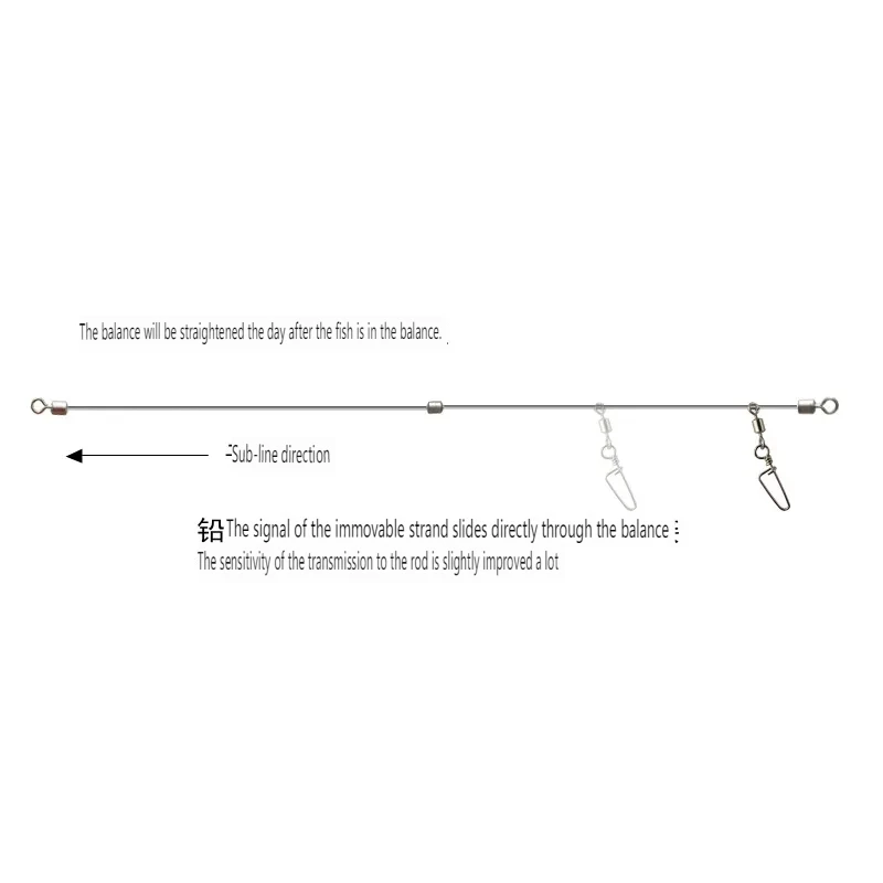 Equipo de pesca PD, equilibrio semi-nombreado, accesorios de pesca de acero inoxidable antibobinado, grupo de sedal de gancho de cuerda - imagen 3