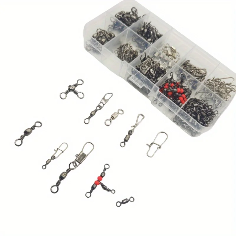 Una caja contiene 175 kits de adaptadores para aparejos de pesca, incluidos adaptadores y conectores de barril. - imagen 4