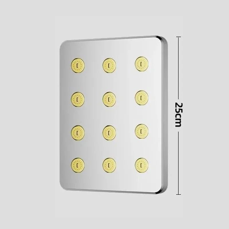 Cabezal de ducha grande de 10 pulgadas, cabezal de ducha grande Universal presurizado antiblocco - imagen 5