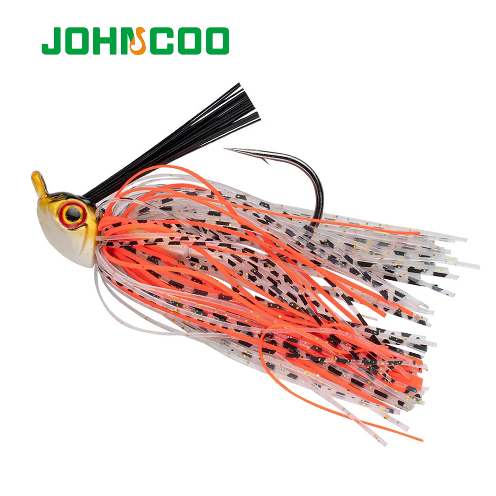 JOHNCOO 12g Spinner cebo Weedless Jighead Bass Jig cebo pesca señuelo Wobbler para aparejos de pesca de lubina - imagen 3