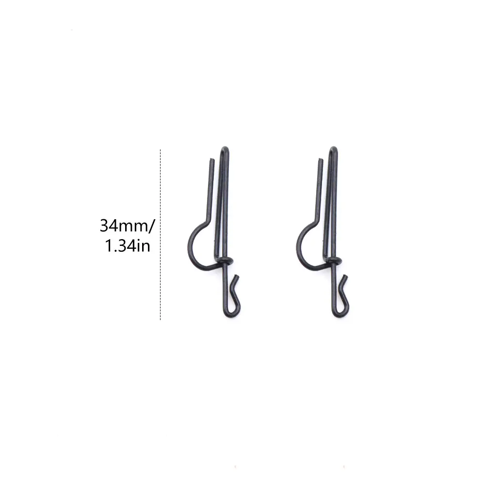 Accesorios de pesca de carpa de 20 piezas, Clips de plomo con anzuelo giratorio de cambio rápido para aparejo de helicóptero de carpa, aparejo Terminal giratorio a presión - imagen 2