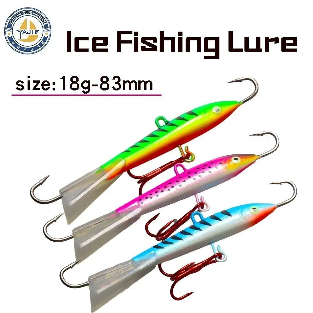 Señuelo de pesca en hielo de invierno, 2024, 83mm/18g, Jigging Artificial, señuelo de pesca en hielo, cuchara equilibradora de diamante, señuelos de Metal - imagen 5