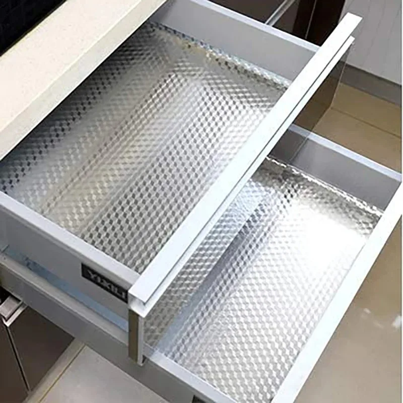 Pegatinas autoadhesivas a prueba de aceite para cocina, 40cm, antiadherentes para estufa, pegatinas de papel de aluminio resistentes a altas temperaturas para gabinete - imagen 3