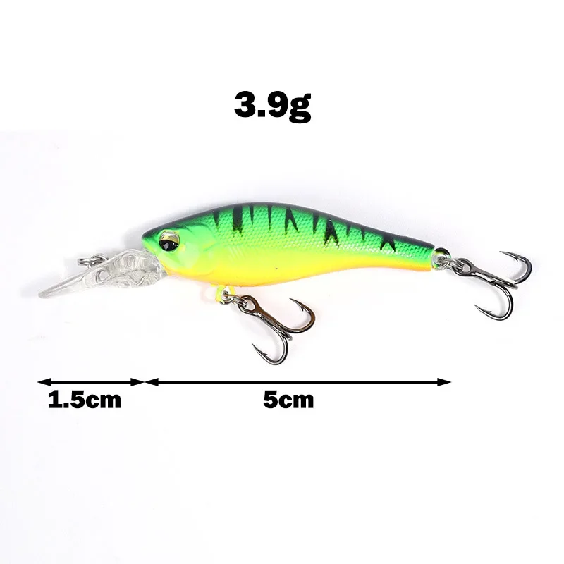 OUTKIT nuevo 1 Uds hundimiento lento Minnow señuelo de pesca 5cm 3,9g columpio realista peces pequeños buceo profundo señuelos duros Japón cebos de invierno - imagen 4