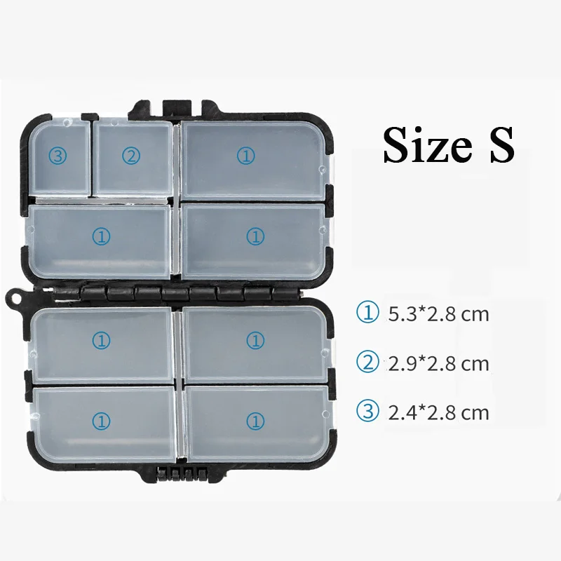 Mini Caja Plástico para Aparejos – Organizadora Moscas Pesca - imagen 4