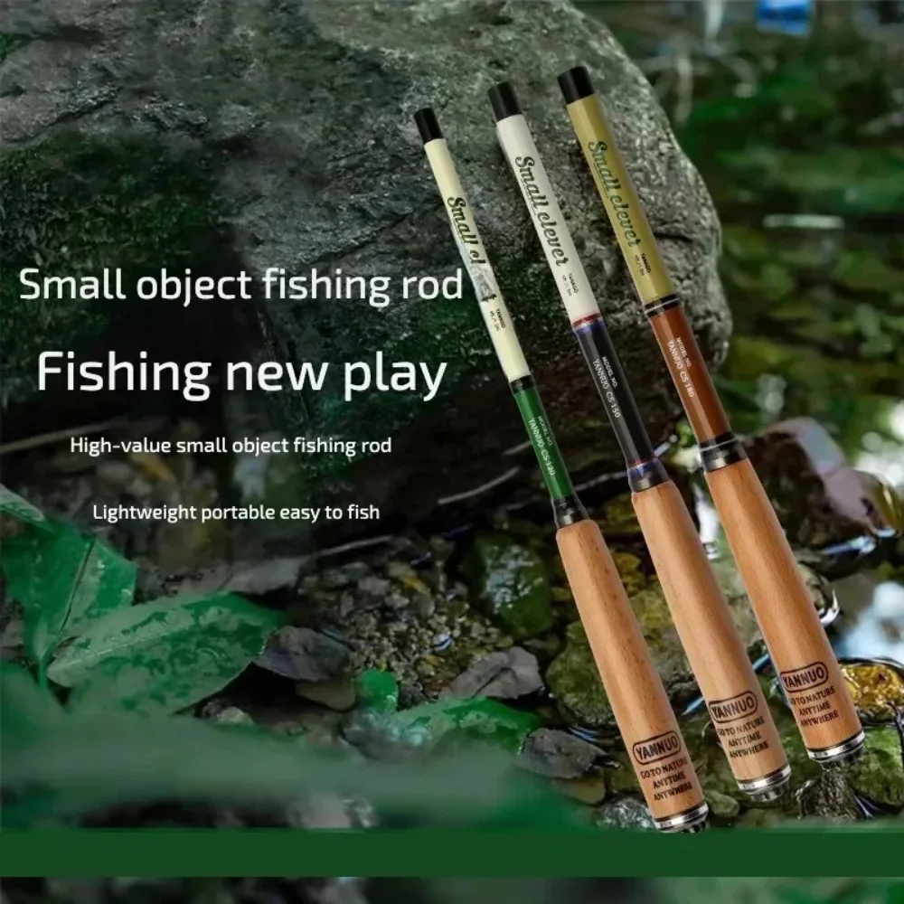 Caña de pescar de 1,2 M, 1,5 M, 1,8 M, contracción, 23cm, Mini caña de bolsillo ultracorta, carbono duro, súper ligera, equipo de pesca de viaje - imagen 3