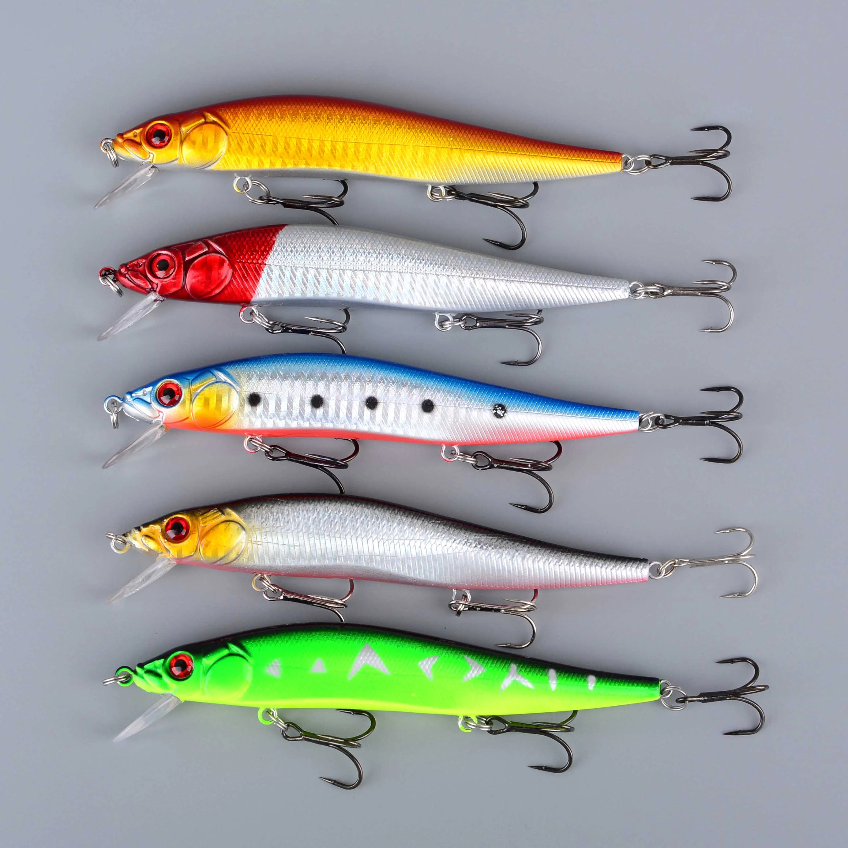 Señuelo Minnow flotante artificial – Jerkbait con ojos 3D para carpa - imagen 5