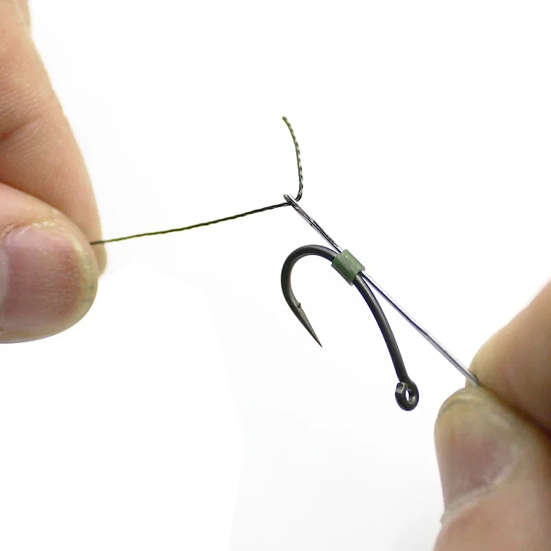 Accesorios de pesca de carpa, gancho de tubo de silicona antienredos para sistema de clip de plomo de seguridad, método alimentador de pesca, 200 Uds. - imagen 4